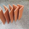 Plain angle ridge tiles red